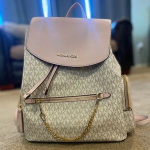 Michael Kors Jet Set leather backpack powder blush.  Brand new with no tags.